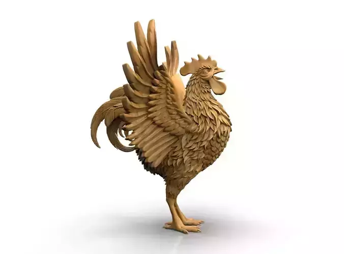 Rooster 3D print model