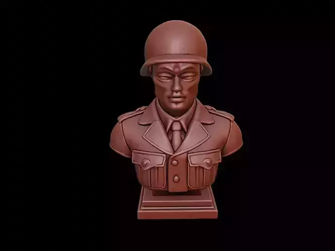 WW2 Soldier Bust