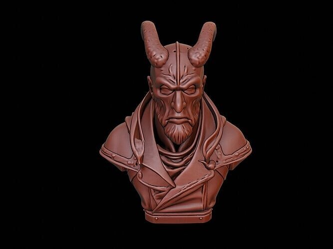 Warlock Bust 3D print model