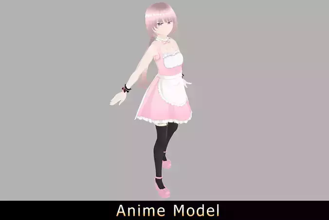Anime Character - Maid 3D model
