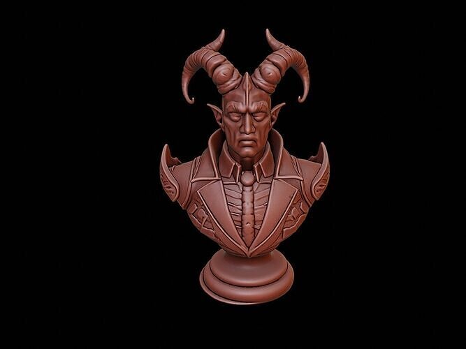 Warlock Bust 3D print model