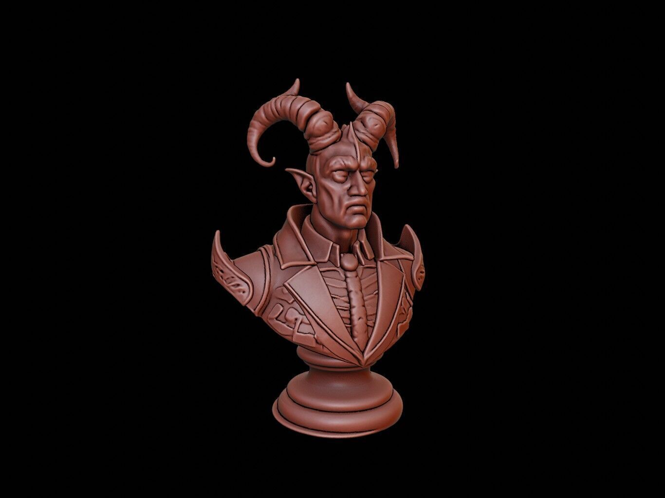 Warlock Bust 3D print model_1