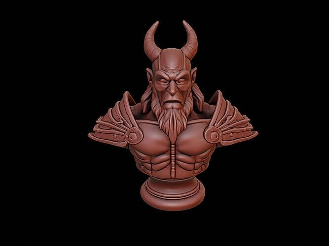 Warlock Bust 3D print model