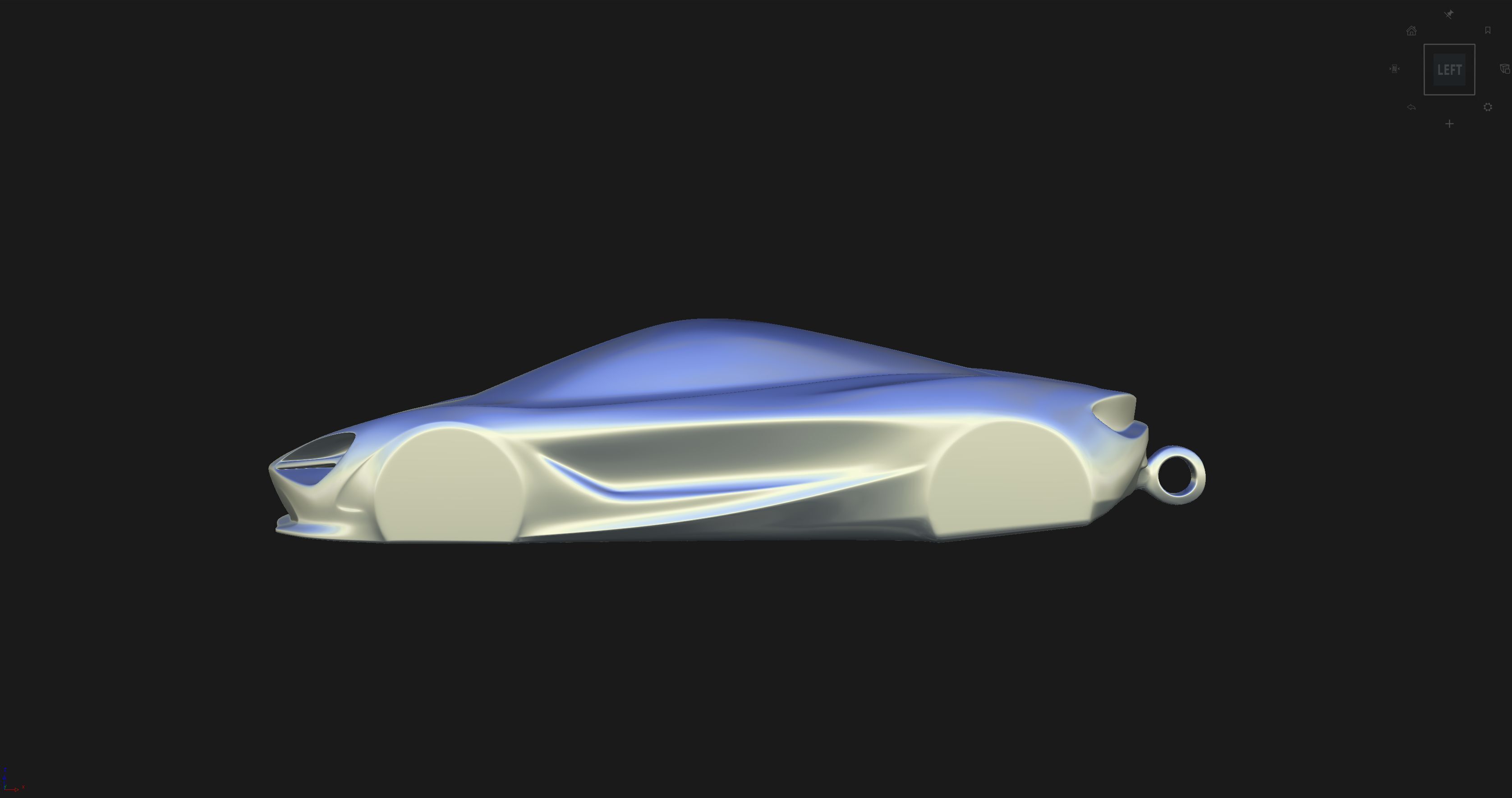 McLaren 720s Speedform Automotive Sculpture Keychain 3D print model_12