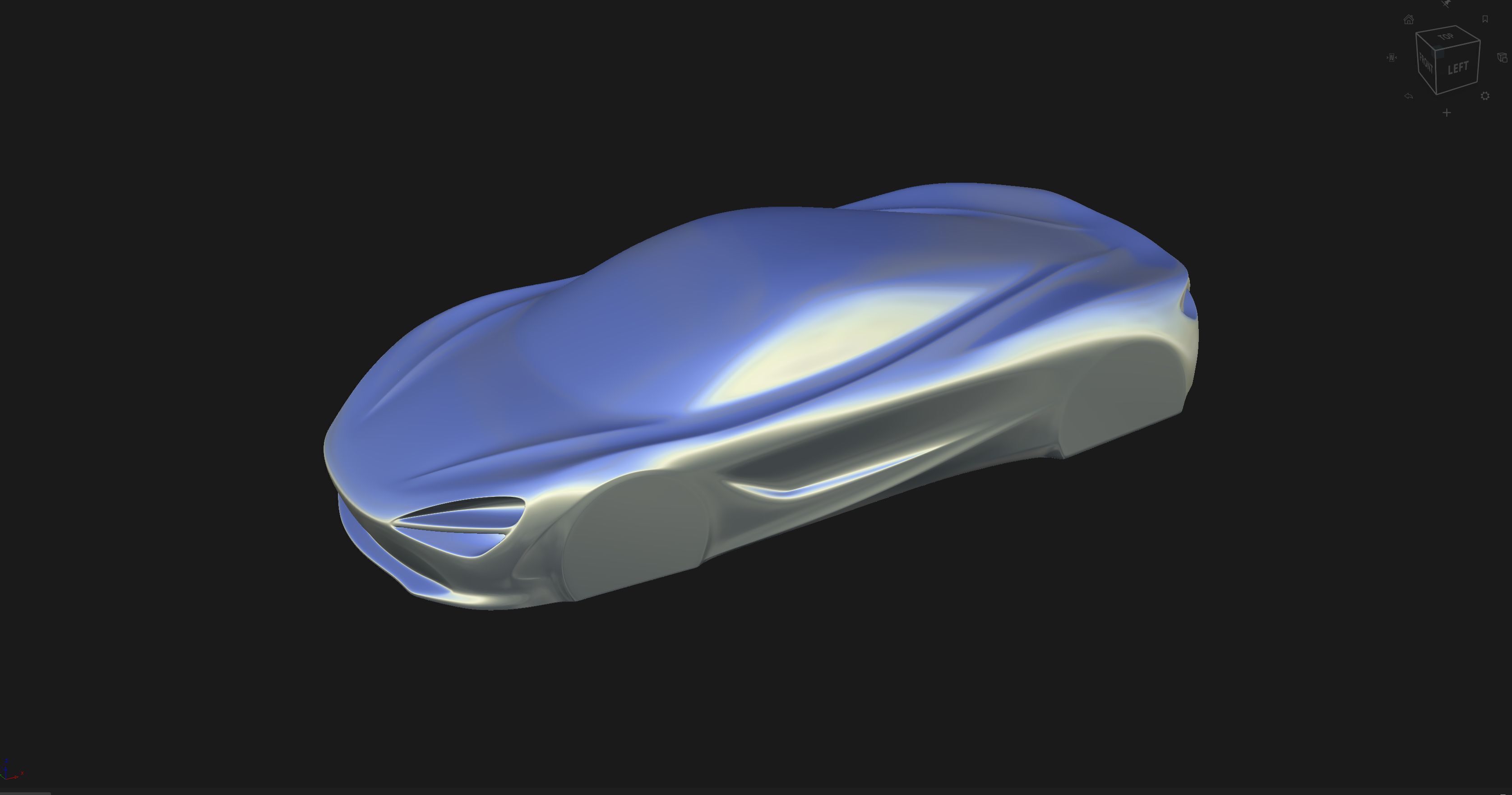 McLaren 720s Speedform Automotive Sculpture Keychain 3D print model_13