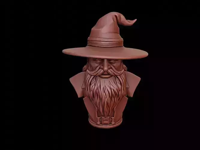 Wizard Bust 3D print model