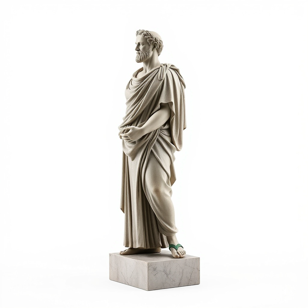 Charioteer of Delphi Statue model pack Low-poly 3D model_4