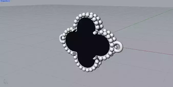 Van Cleef Bracelet Onyx motif 3D print model