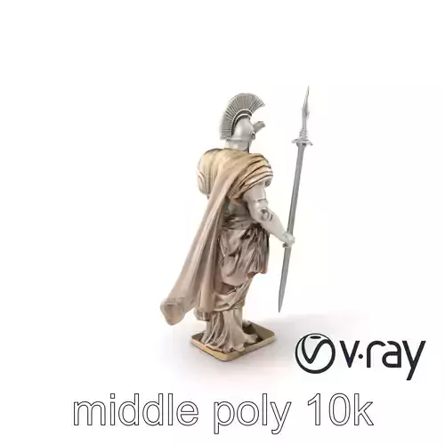 Heroic Roman Warrior Statue model pack