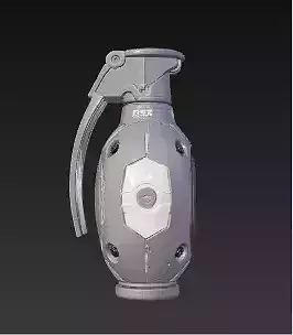  Futuristic Sci-Fi Plasma Grenade High-Tech Explosive