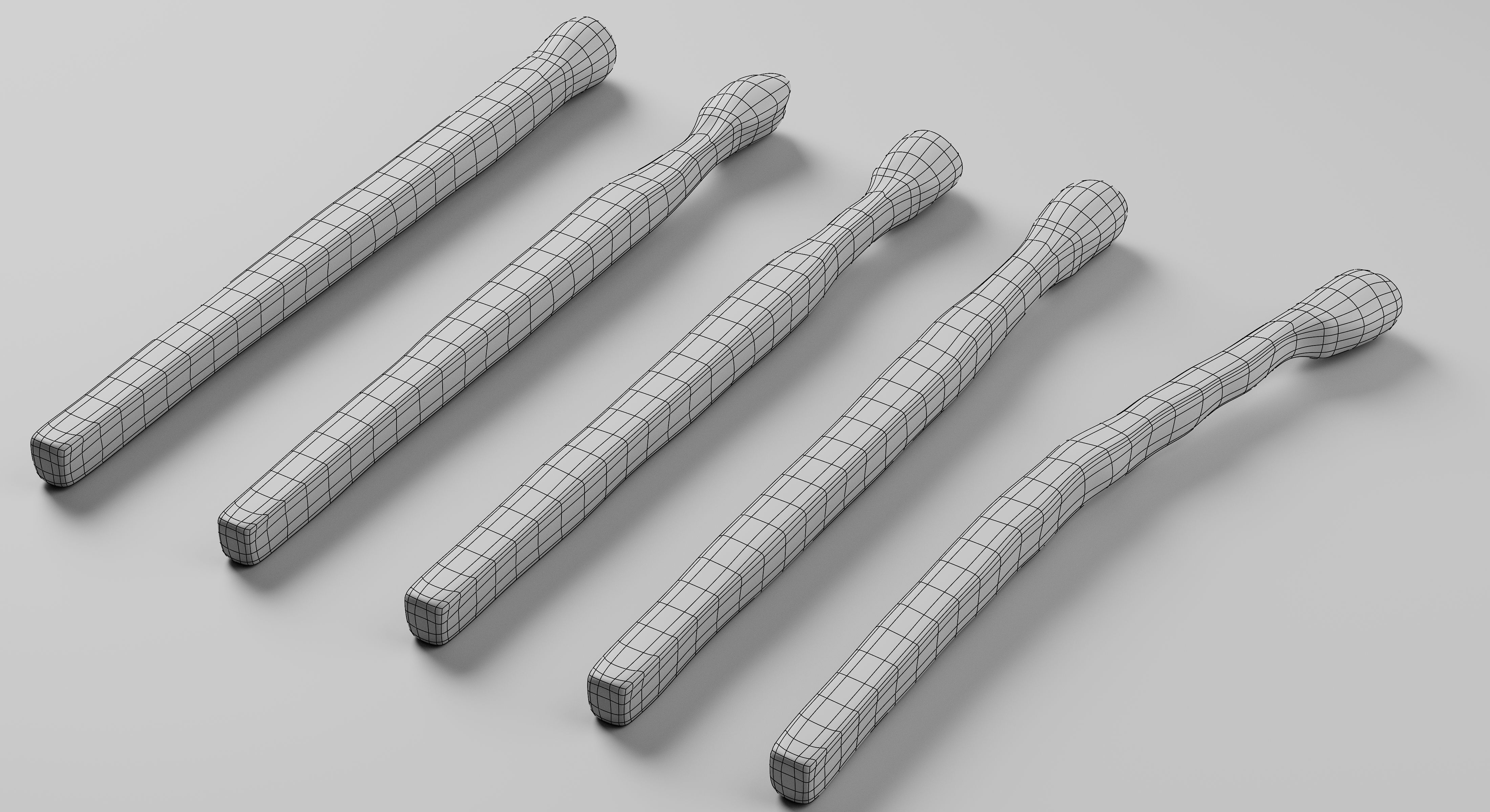 Burned Safety Matches Realistic 3D Model 3D model_12