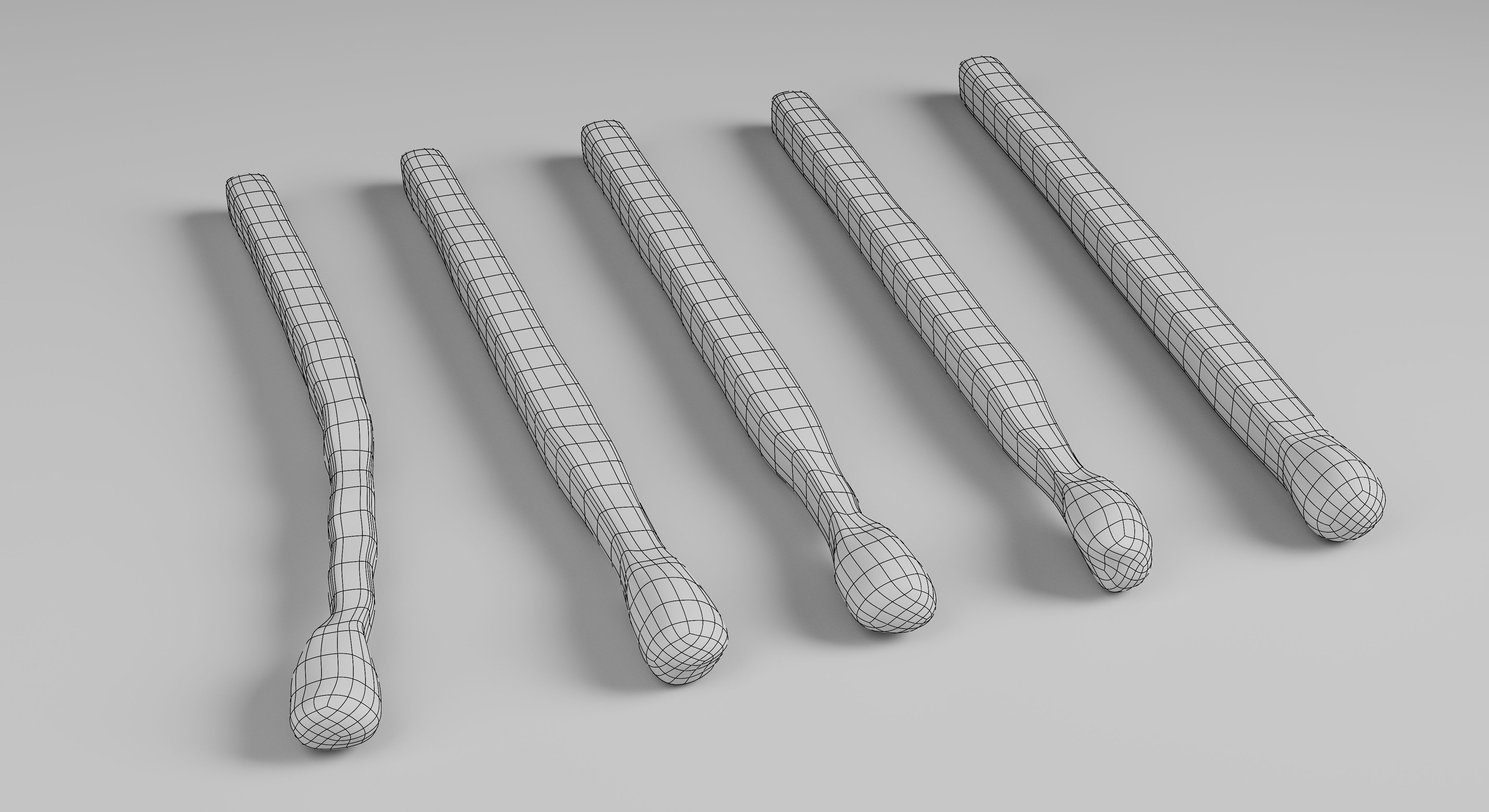 Burned Safety Matches Realistic 3D Model 3D model_13