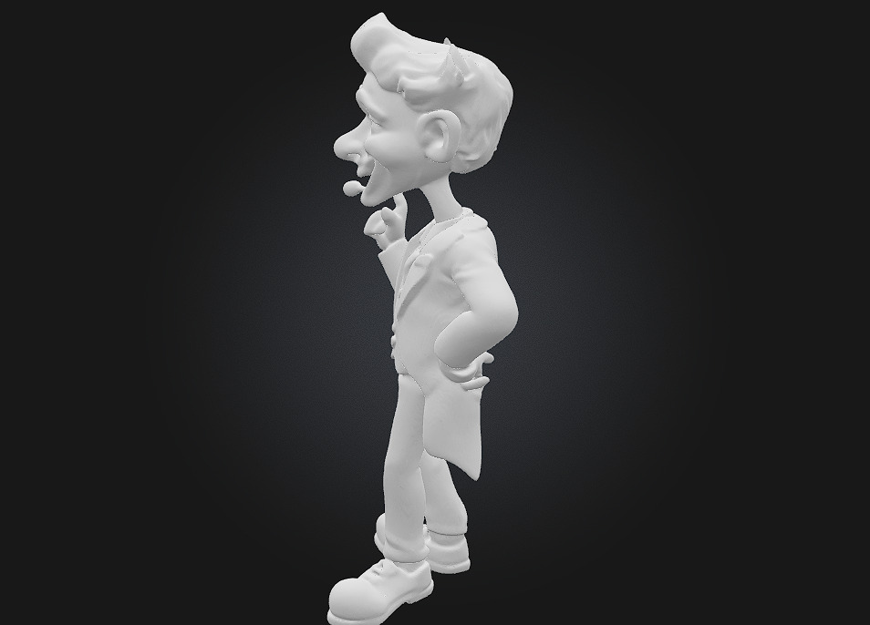 Joker 3D Printable Stylized Caricature 3D print model_6