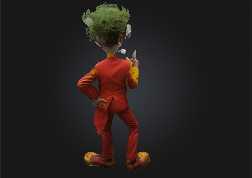 Joker 3D Printable Stylized Caricature 3D print model_1