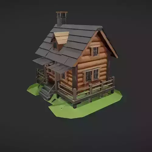 rustic log cabin