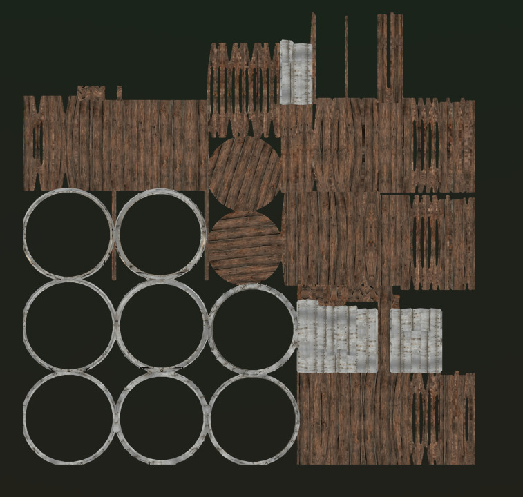 Game-Ready Barrel  PBR Textured Free 3D model_5