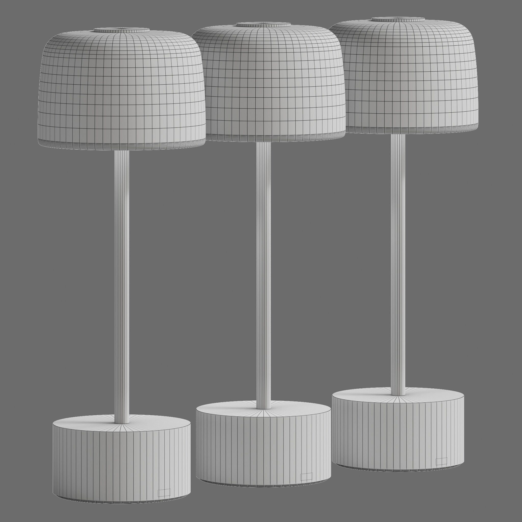 Table Lamp Voltra Hemisphere Set 3D model_3