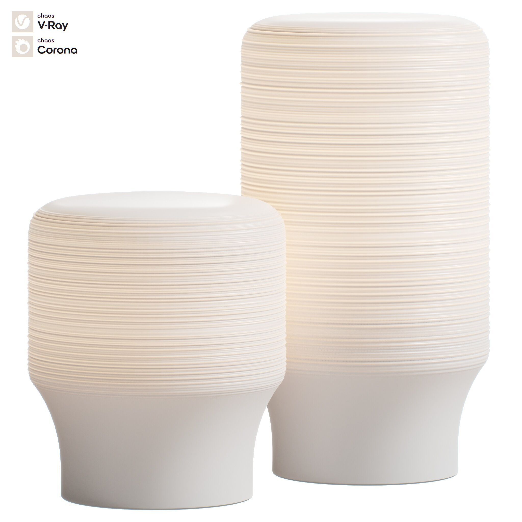 Table Lamp Voltra Hemisphere Set 3D model_4