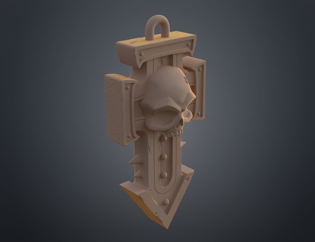 Space Marine Purity Trophy Cross Free 3D print model_5