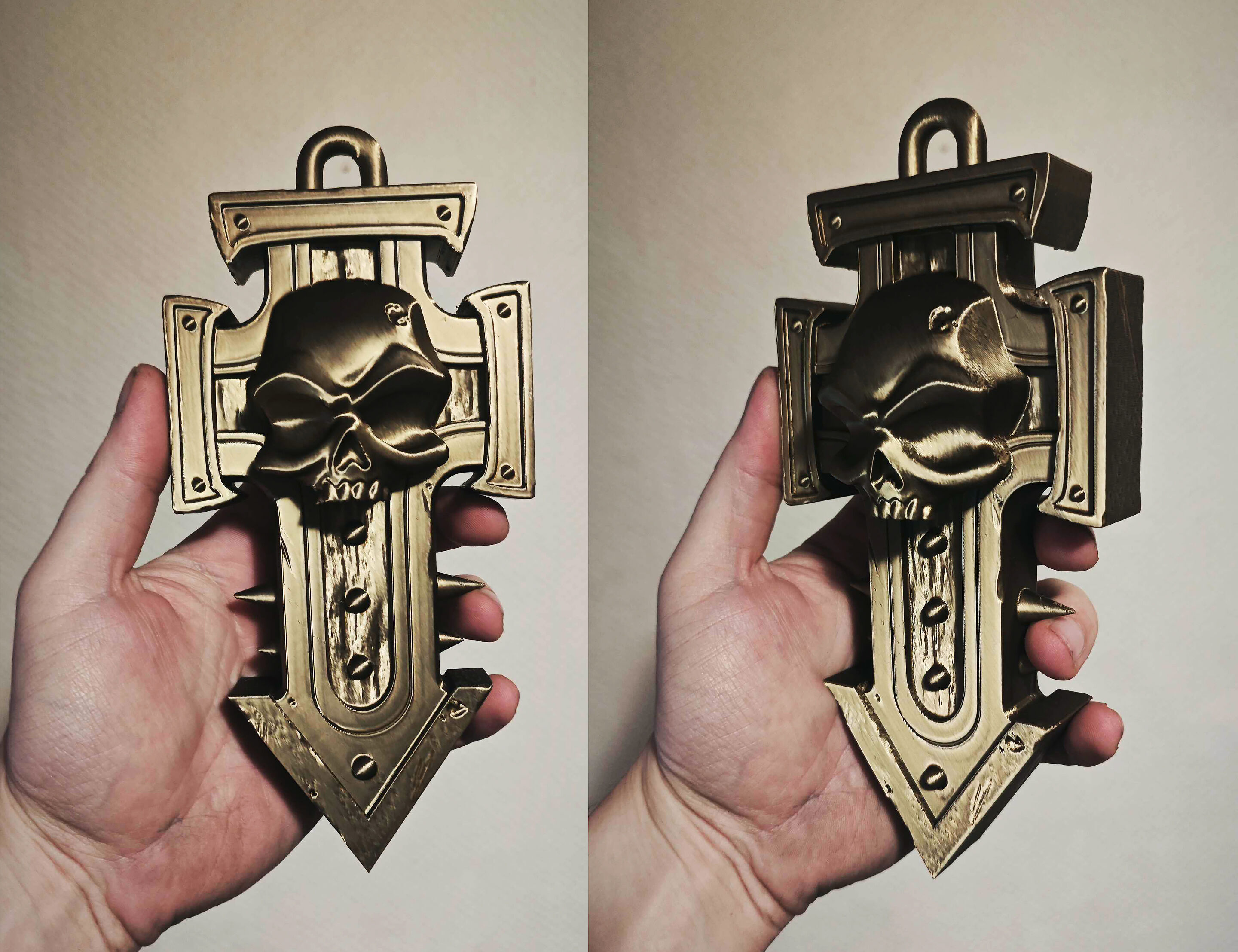 Space Marine Purity Trophy Cross Free 3D print model_2