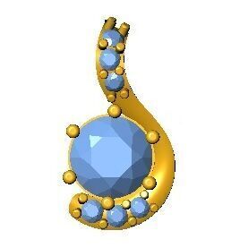  Stylish Pendant ready STL model for print 3D print model_1