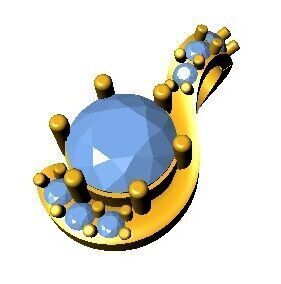  Stylish Pendant ready STL model for print 3D print model_2