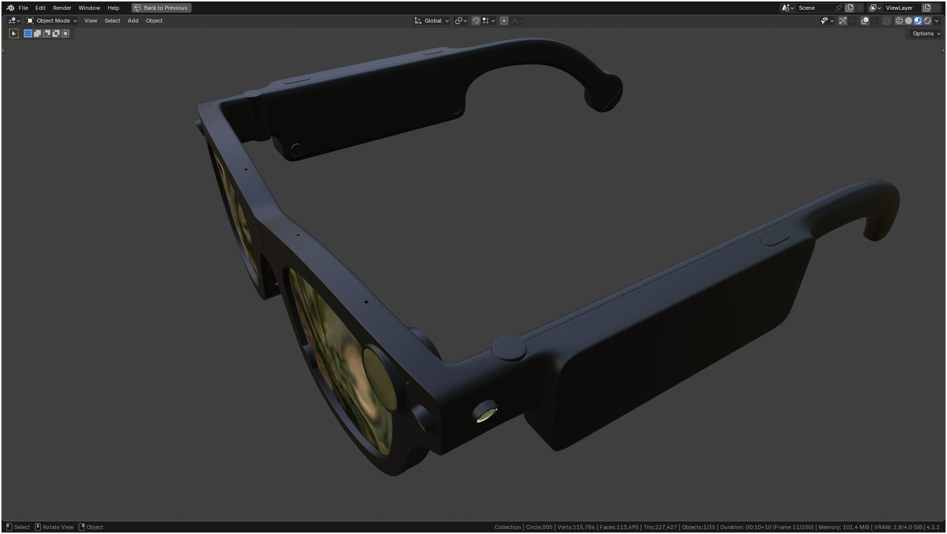 Aria Gen 2 Smart Glasses 3D model_35
