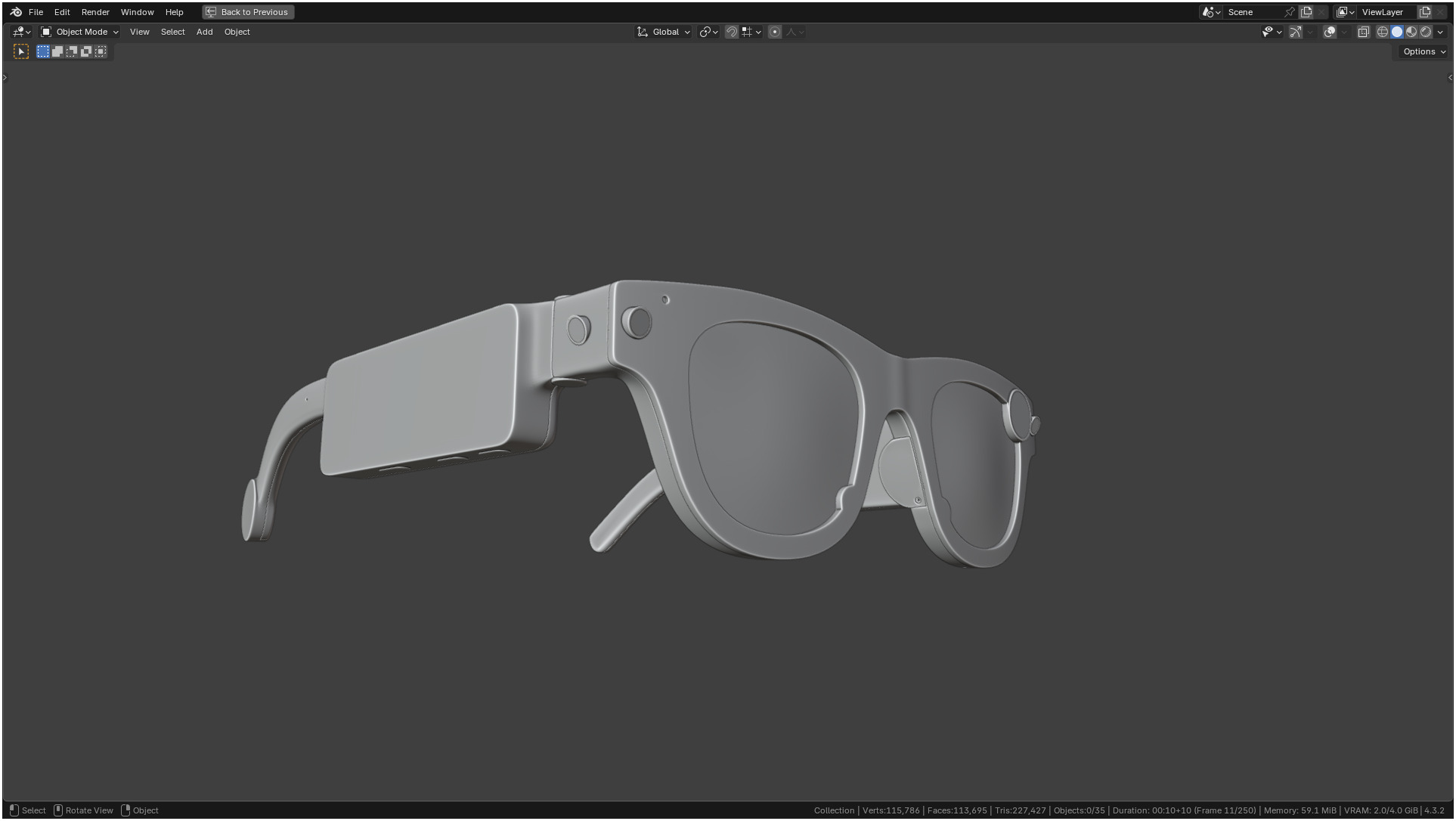 Aria Gen 2 Smart Glasses 3D model_20