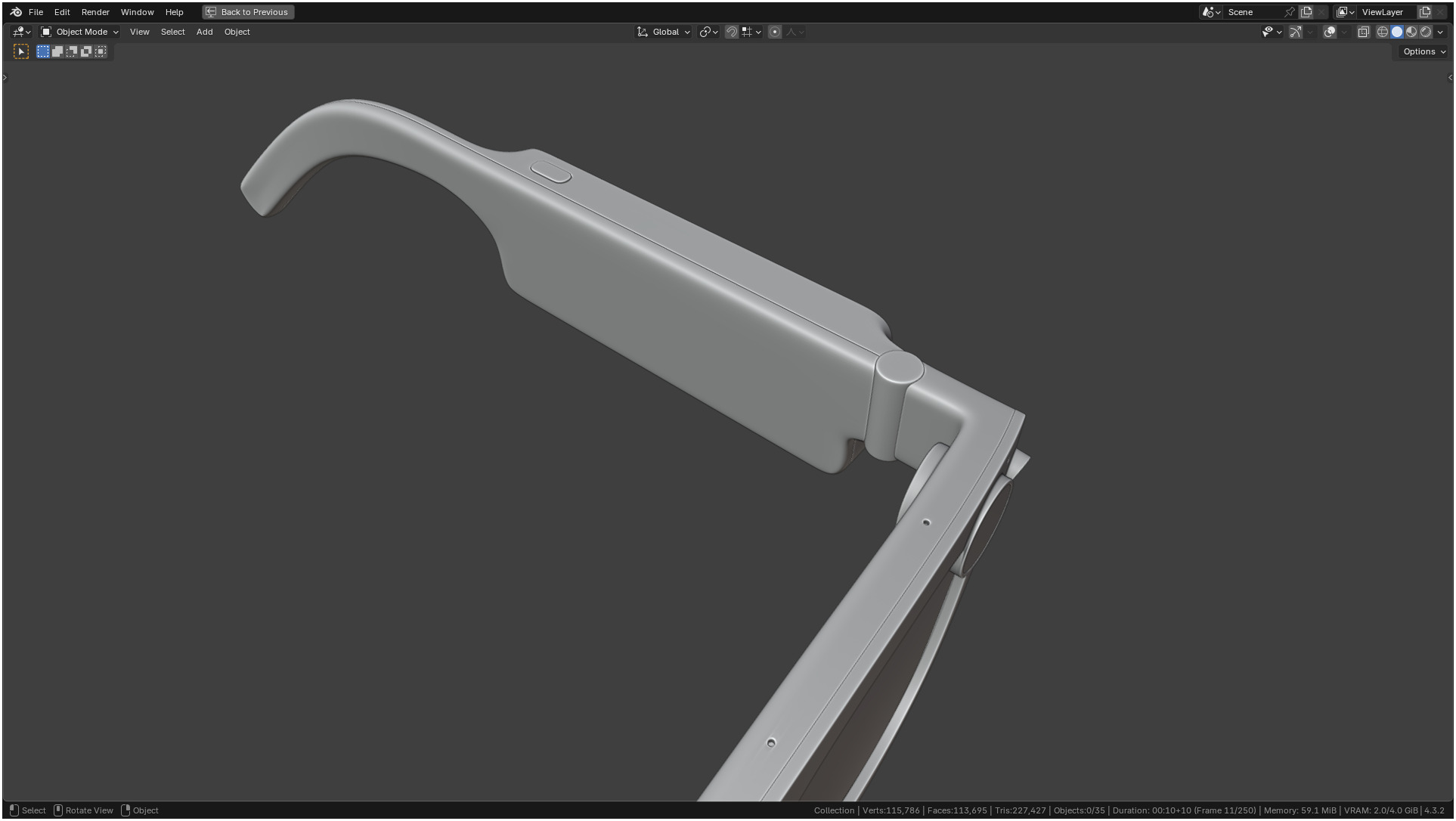Aria Gen 2 Smart Glasses 3D model_13