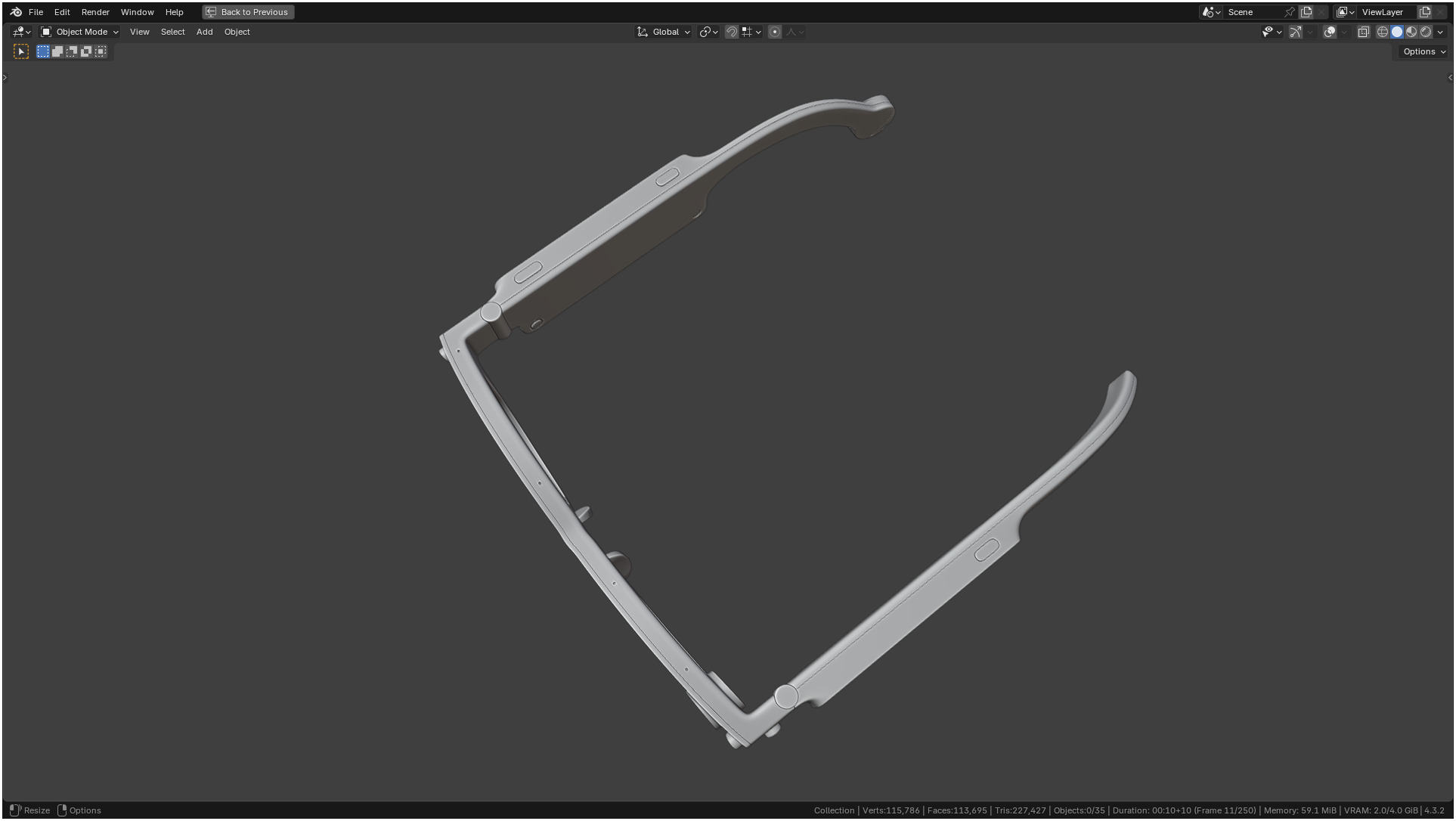 Aria Gen 2 Smart Glasses 3D model_21