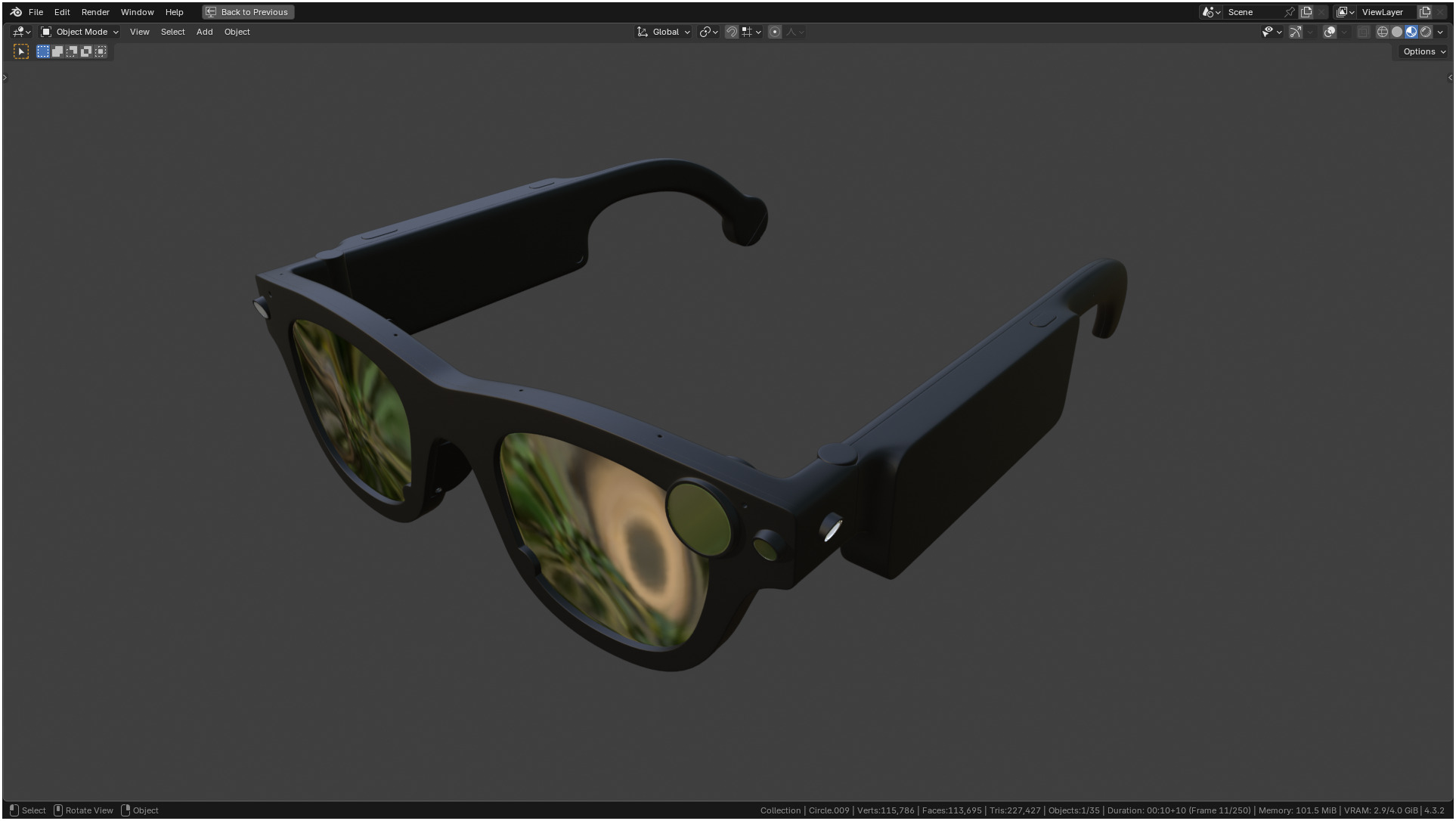 Aria Gen 2 Smart Glasses 3D model_38