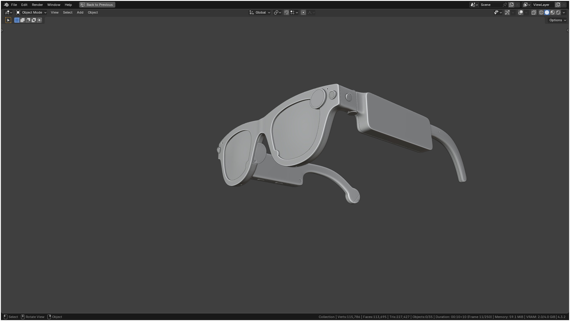Aria Gen 2 Smart Glasses 3D model_18