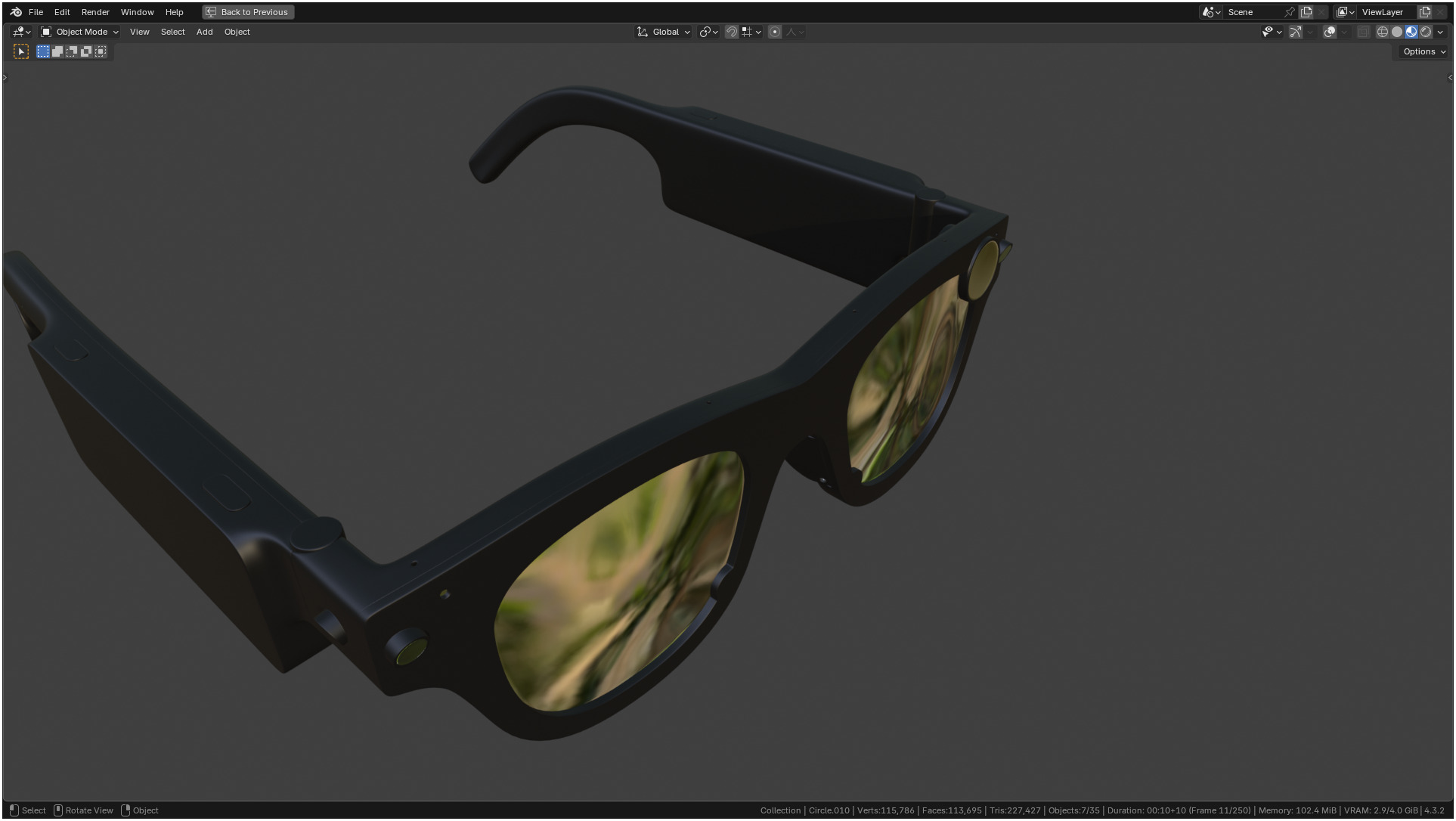 Aria Gen 2 Smart Glasses 3D model_50