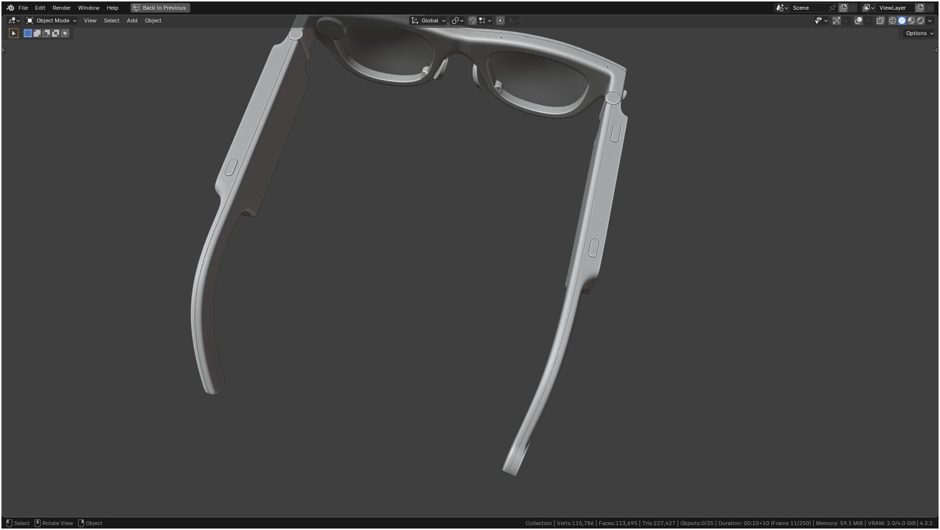 Aria Gen 2 Smart Glasses 3D model_22