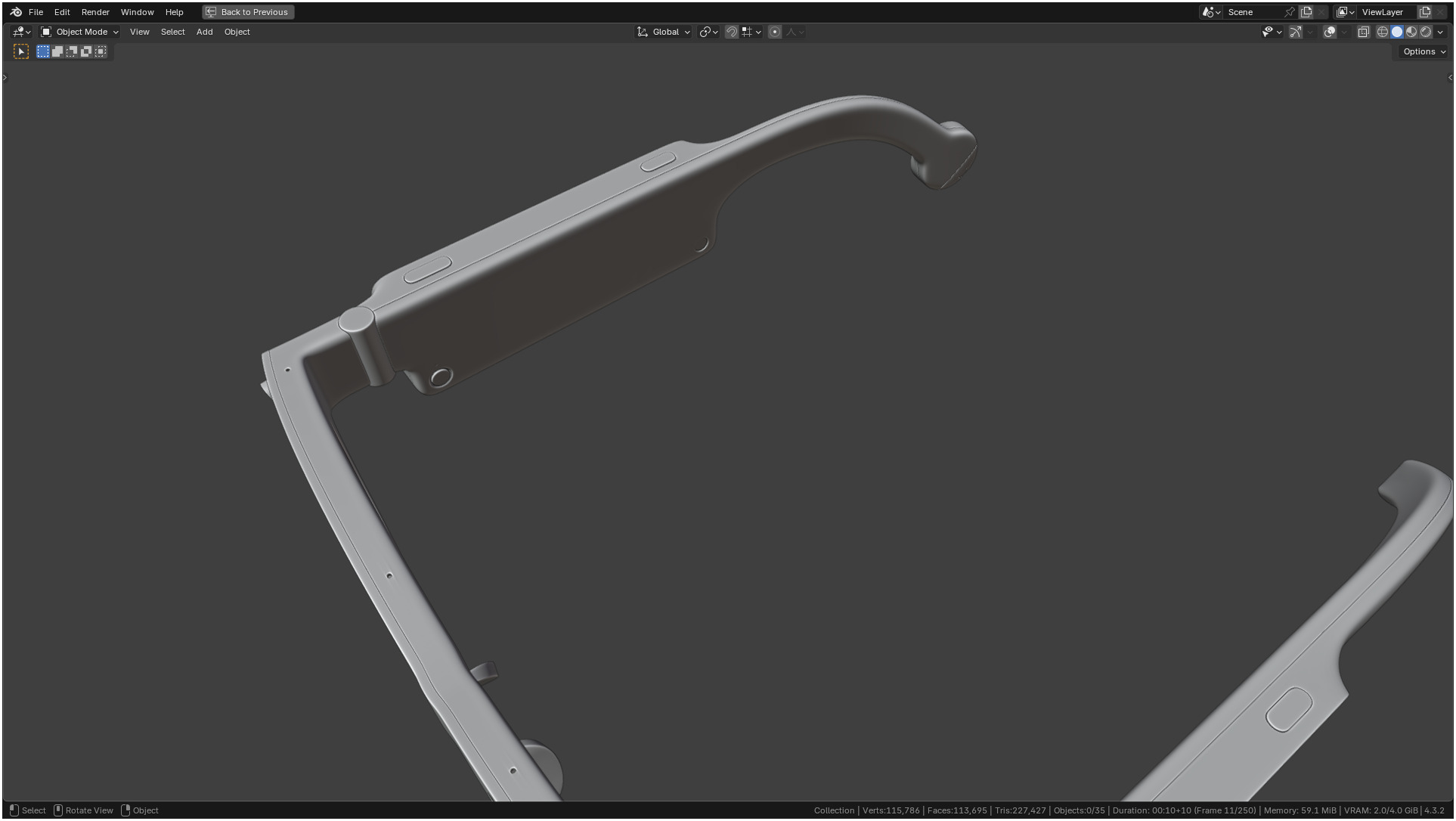 Aria Gen 2 Smart Glasses 3D model_14