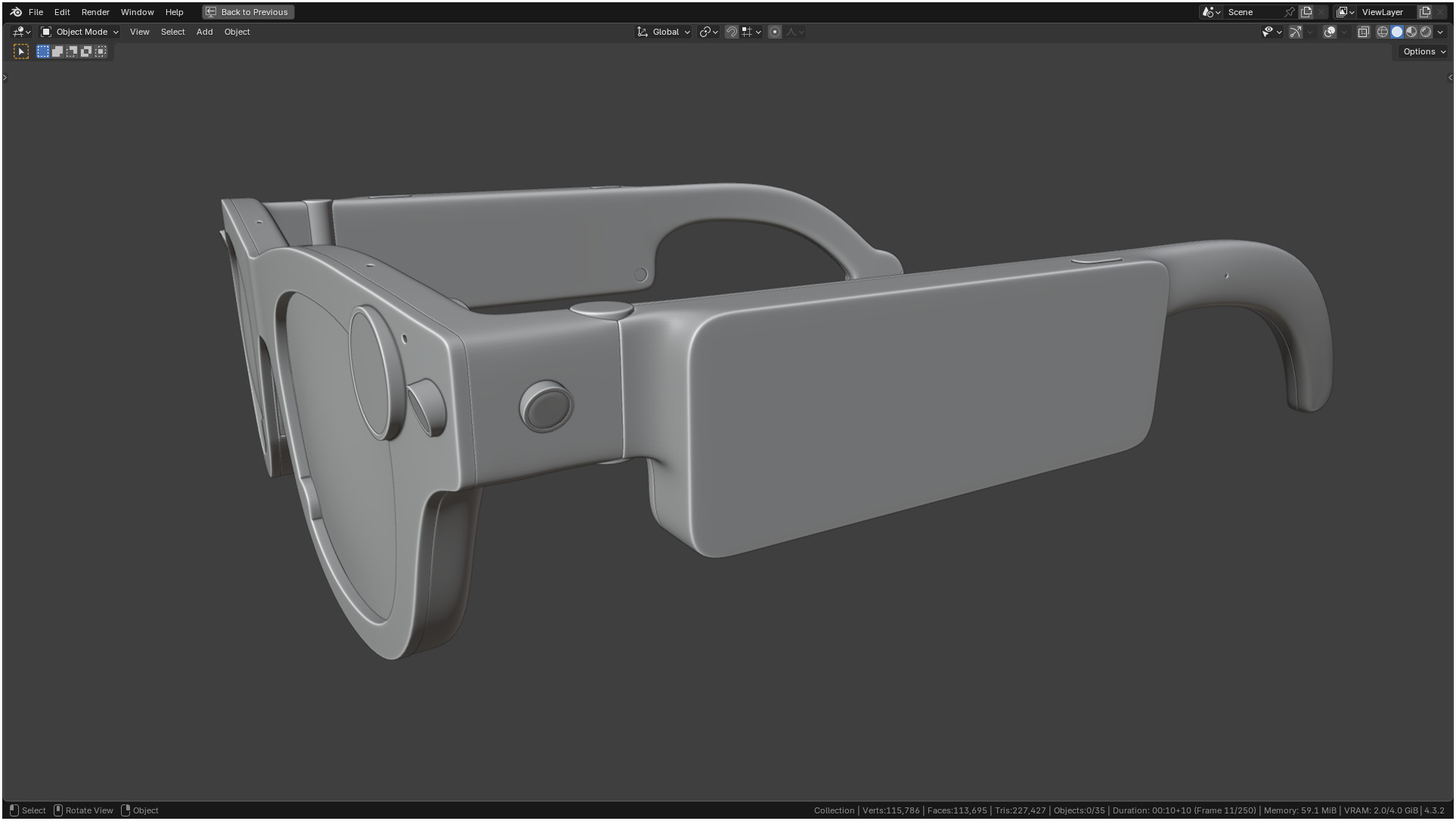 Aria Gen 2 Smart Glasses 3D model_19