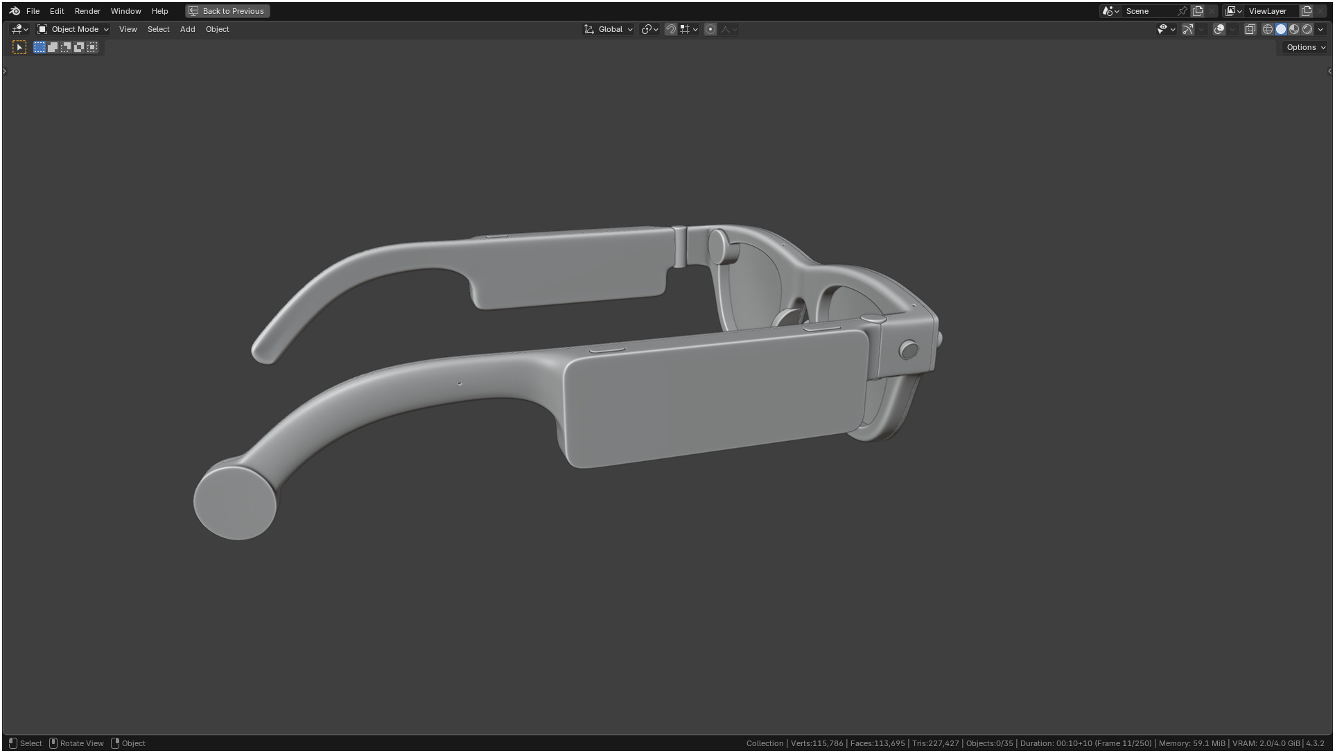 Aria Gen 2 Smart Glasses 3D model_17