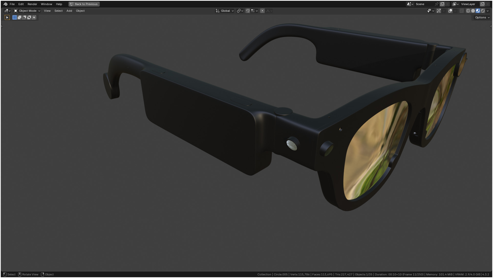 Aria Gen 2 Smart Glasses 3D model_36