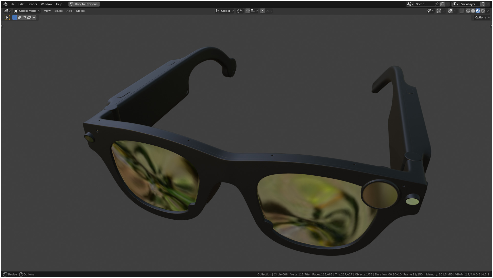 Aria Gen 2 Smart Glasses 3D model_41