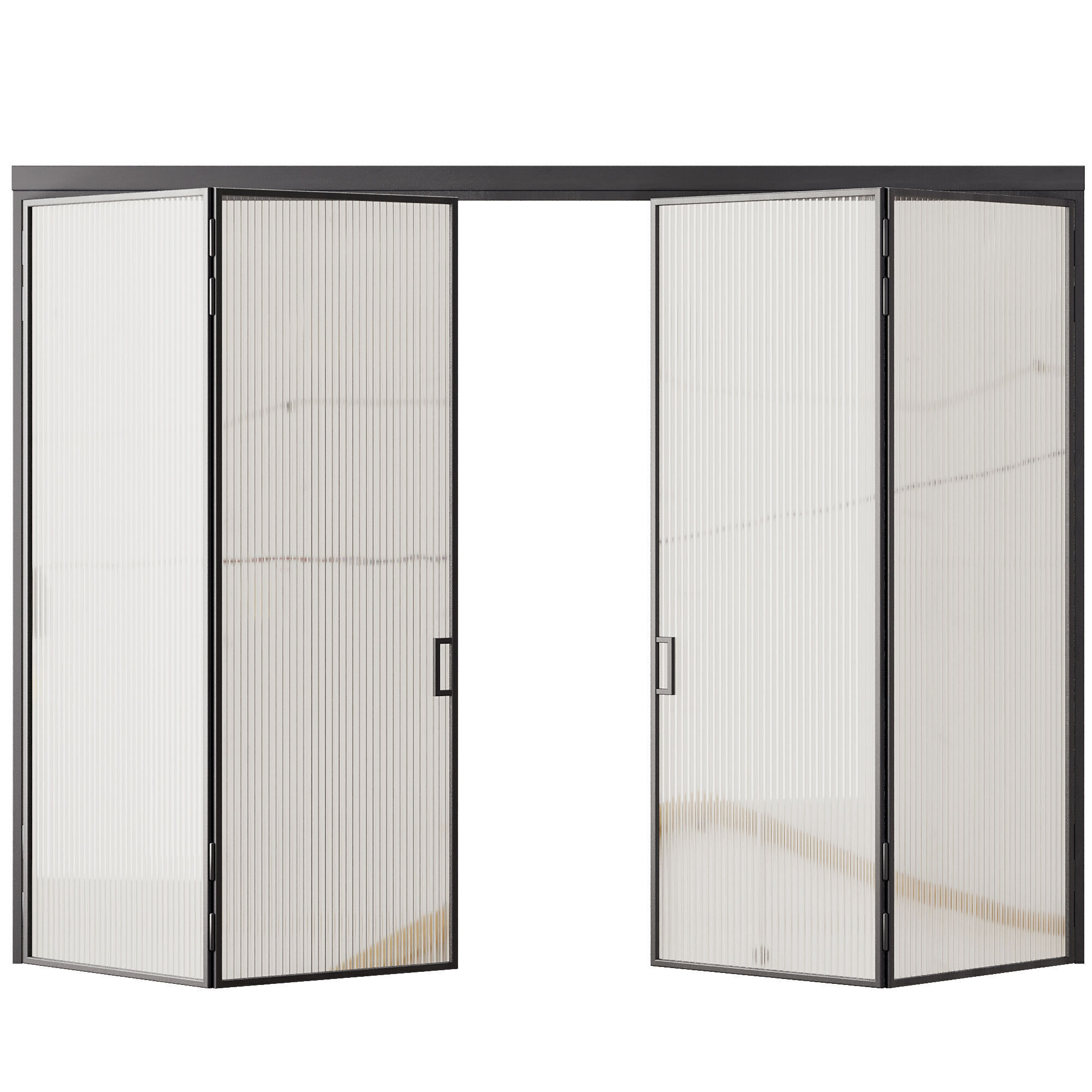 Entrance door set58 Low-poly 3D model_1