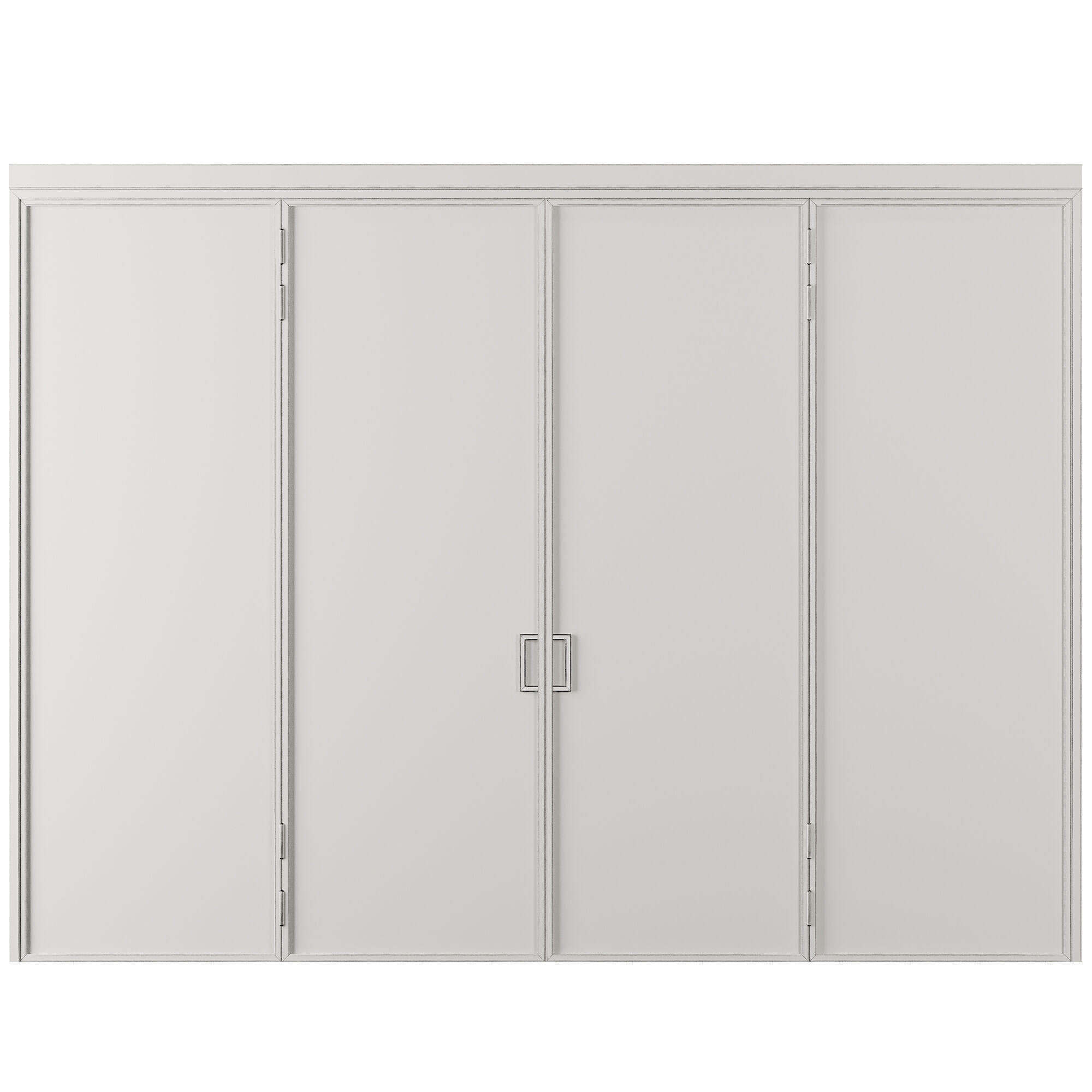 Entrance door set58 Low-poly 3D model_5