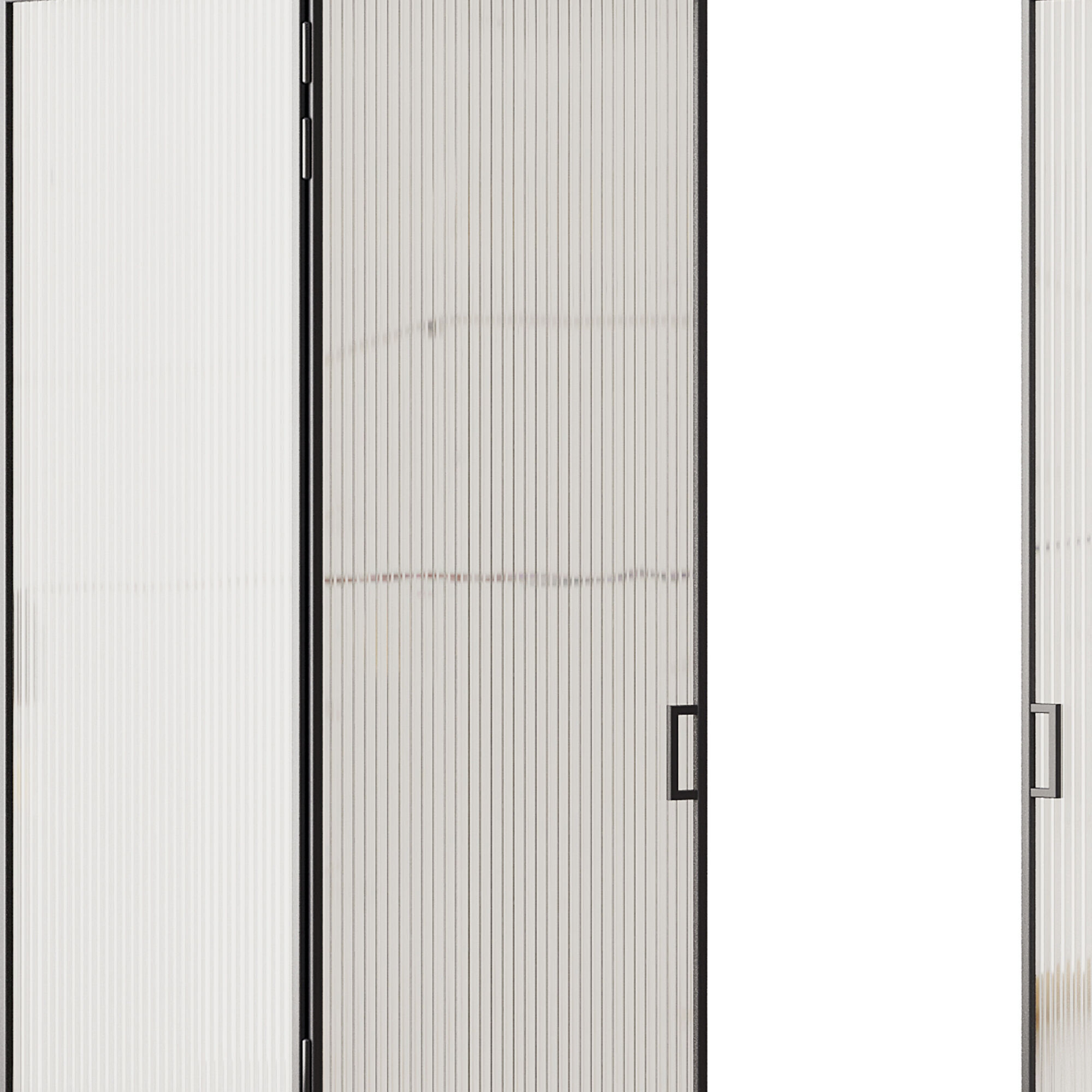 Entrance door set58 Low-poly 3D model_3