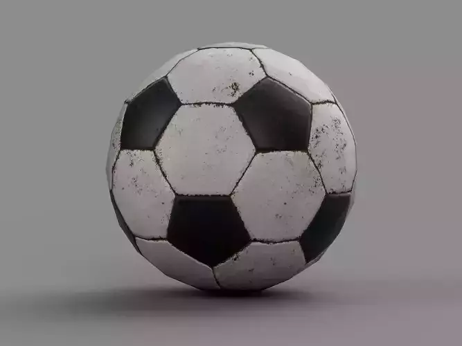 Worn out soccer football ball - Game Ready