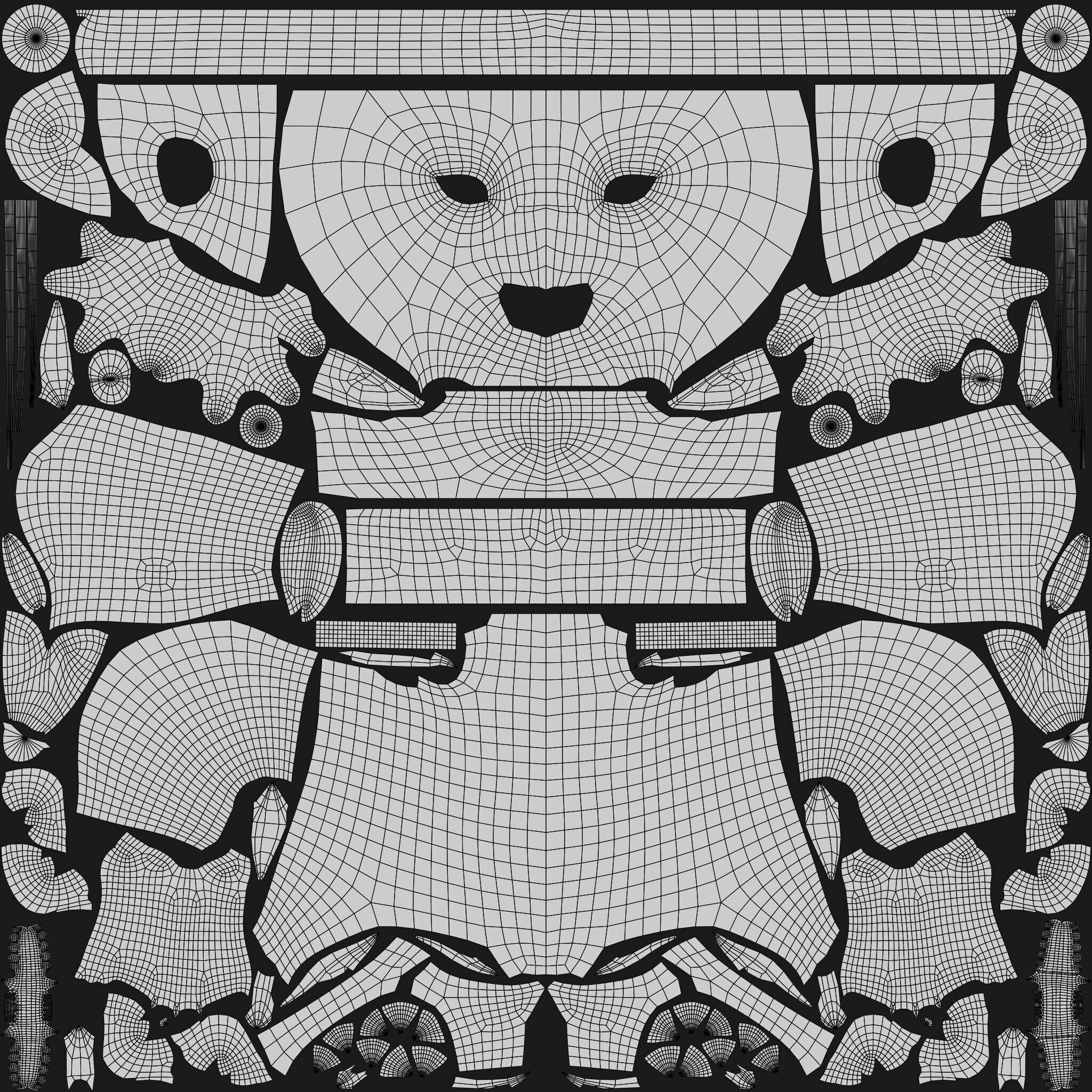 Biped Lion Rigged Low-poly 3D model_16