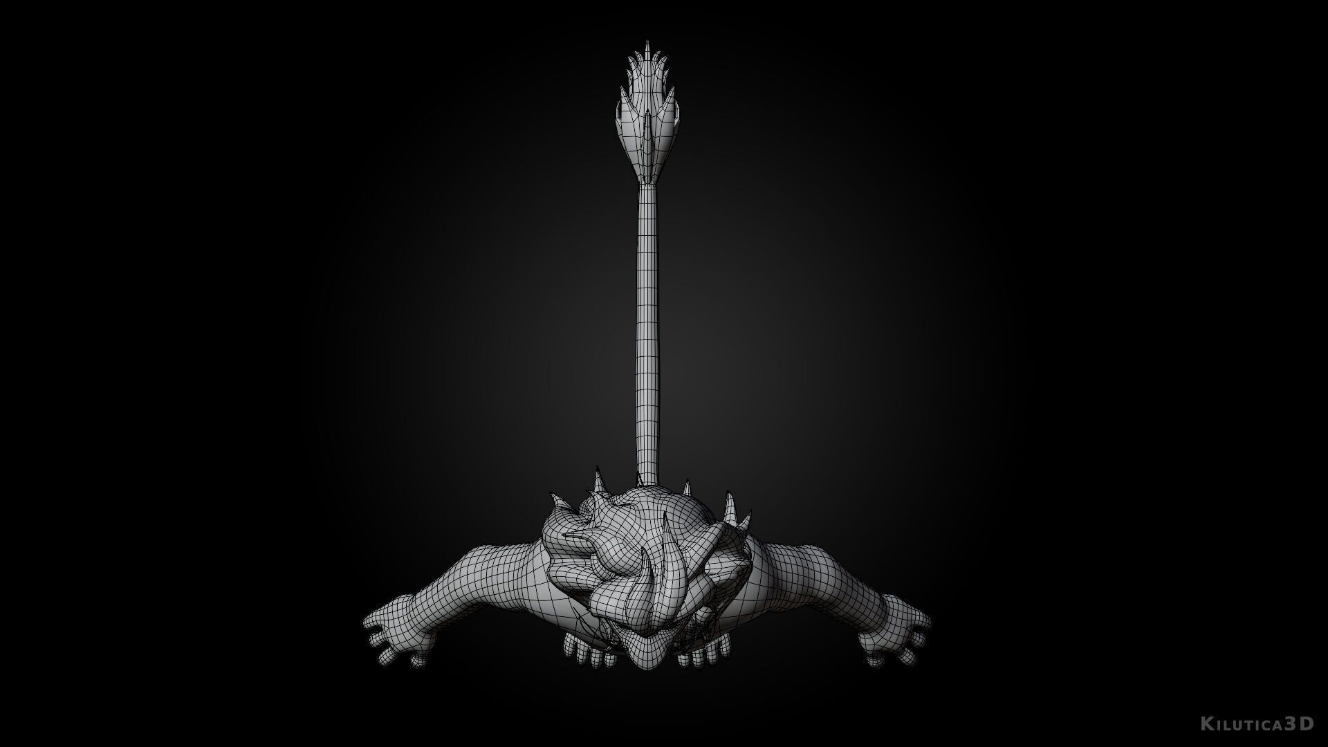 Biped Lion Rigged Low-poly 3D model_10