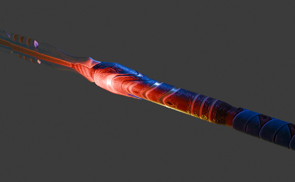 StaffBlade - Game Ready Asset Low-poly 3D model_2