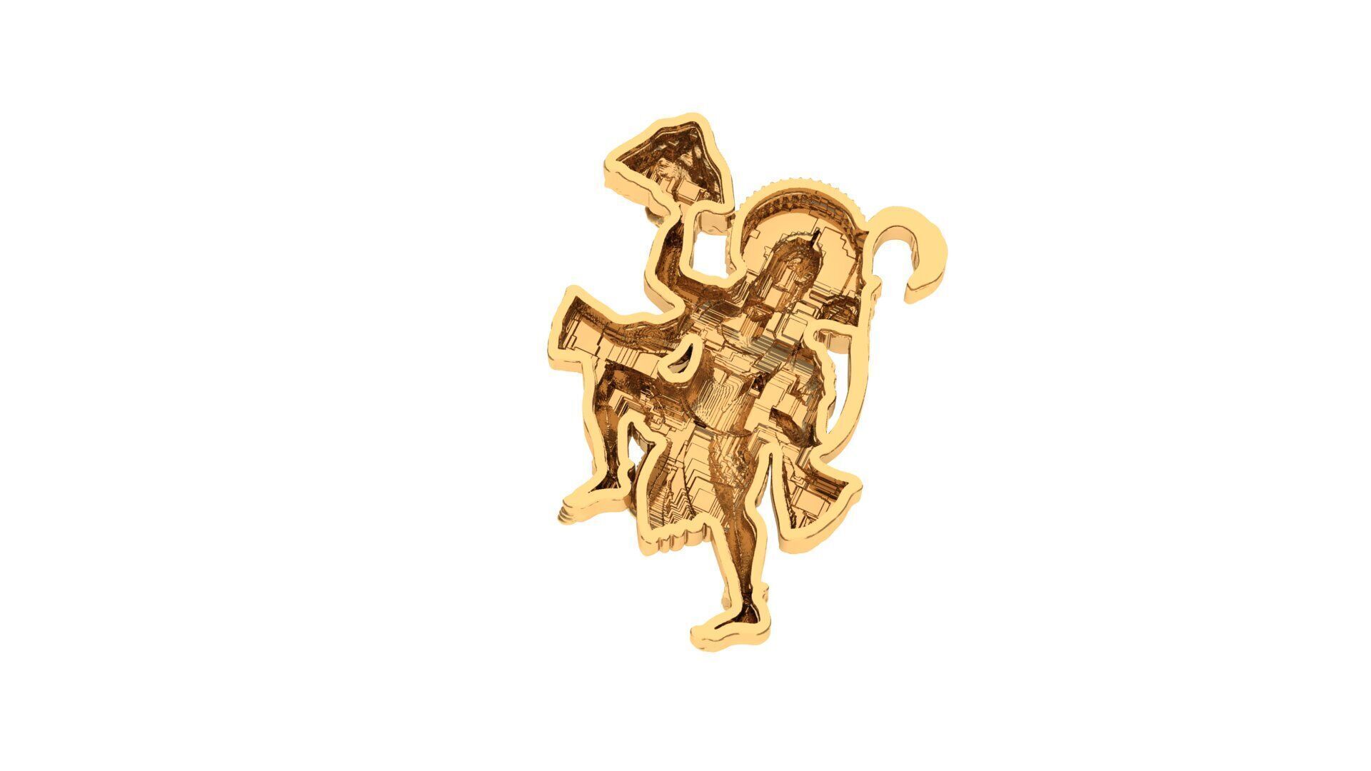 Hanuman pendant 3D print model_6