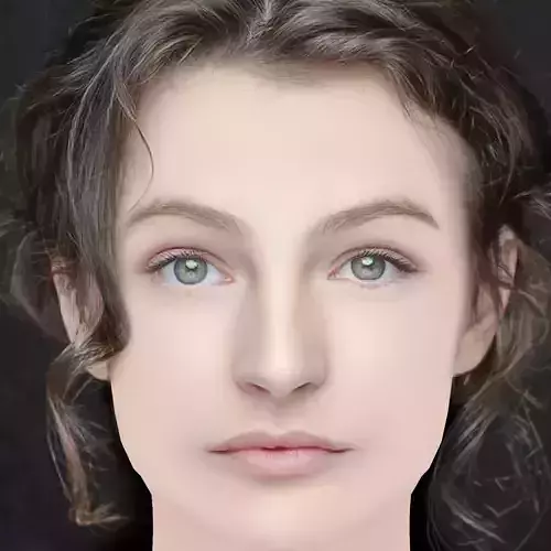 Hannah Monson Head - No Hair - Low poly head for game