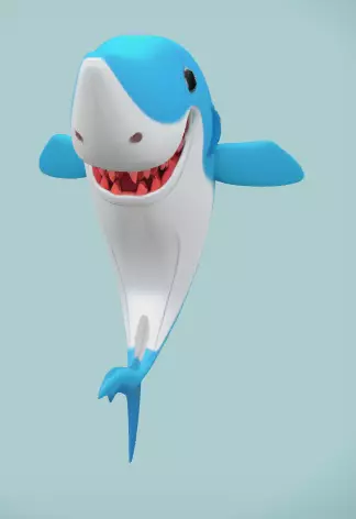 3D WHALE 3D model_0
