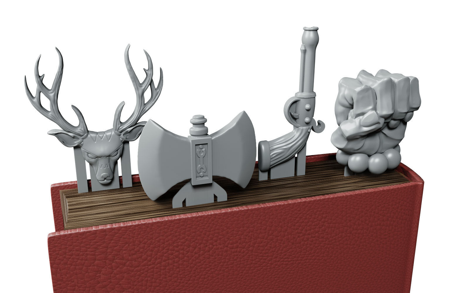 Bookmark Fantasy Pack 3D print model_6